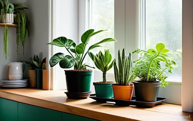 에너지 효율을 고려한 실내 생태계 설계 - **Prompt 2: Green Lungs of the Home**
    A pristine and airy home office or bedroom, bathed in soft...